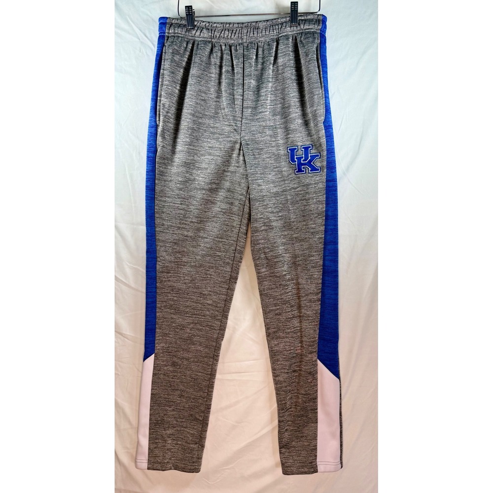 Kentucky Wildcats NCAA Mens Jogger Sweatpants Gray Blue UK Logo Fleece Medium